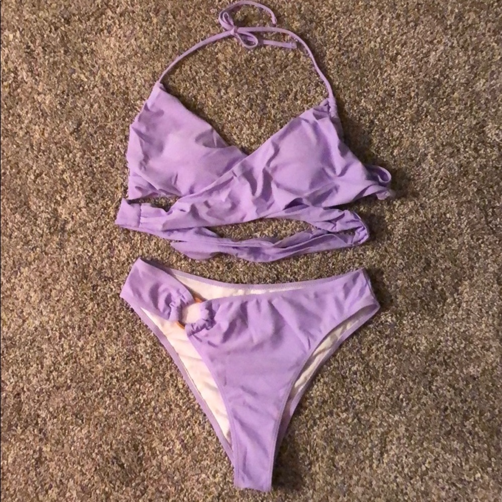 Shein Wrap Knot Bikini - Picture 2 of 6